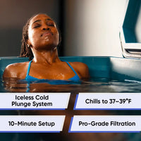 Cold Plunge Tub Built for Daily Recovery, Iceless Cooling, 90 Gallon Capacity, LLDPE Construction