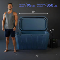 Cold Plunge Tub Built for Daily Recovery, Iceless Cooling, 90 Gallon Capacity, LLDPE Construction